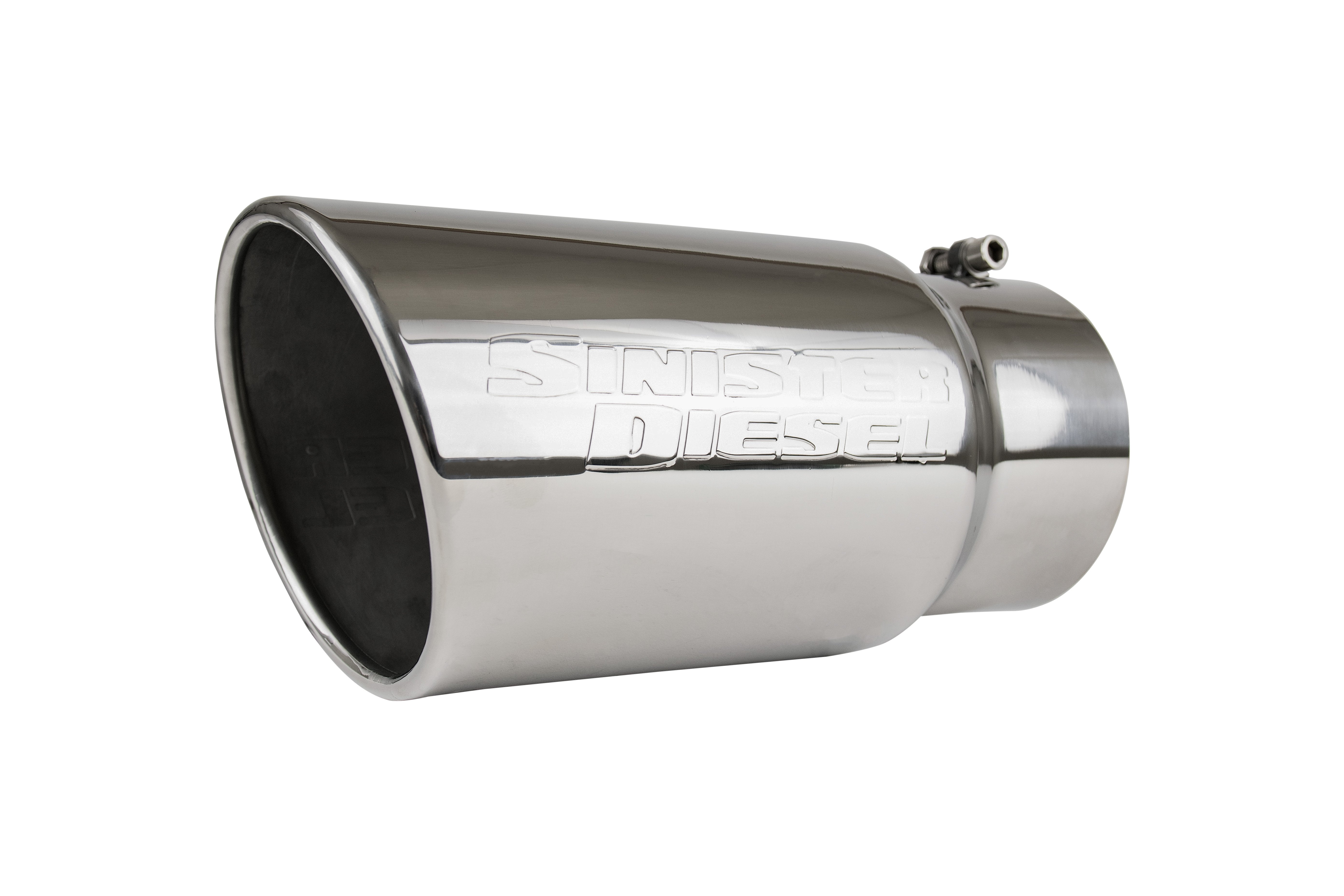 Diesel Polished 304 Stainless Steel Exhaust (5" to 6")