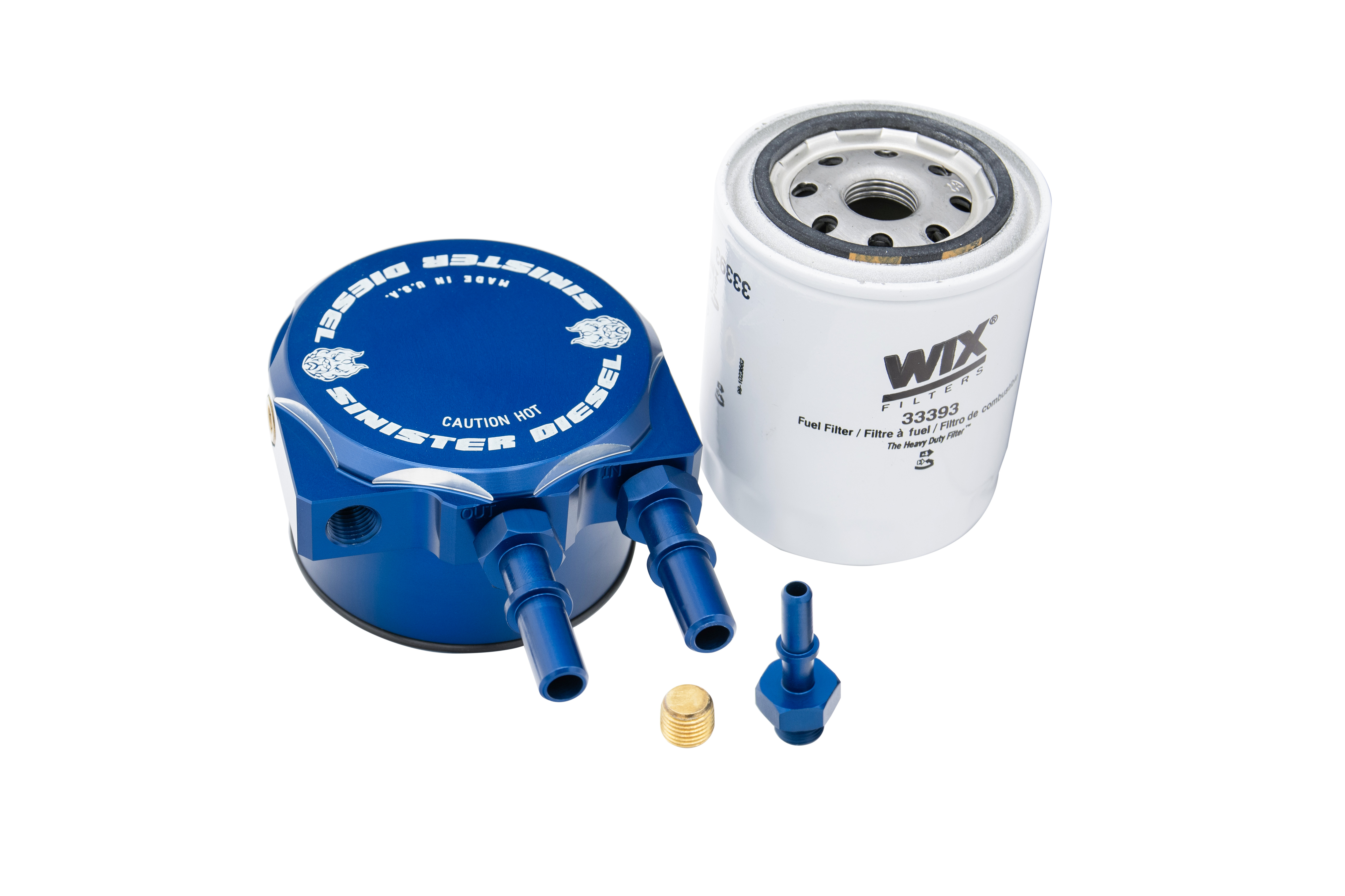 Sinister Diesel Fuel Filter Conversion Kit for 2011+ Ford Powerstroke 6.7L