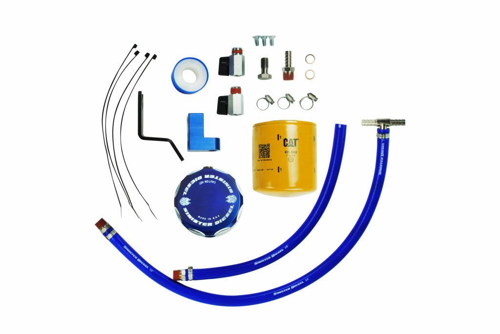 thumbnail image 2 of Sinister Diesel Coolant Filter Bypass System For 2003-2007 Ford Powerstroke 6.0L 2 of 6