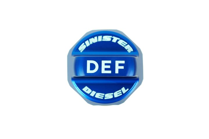 Image 1: Sinister Diesel Diesel Exhaust Fluid (DEF) Cap for 2011-2020 Ford Powerstroke 6.7L