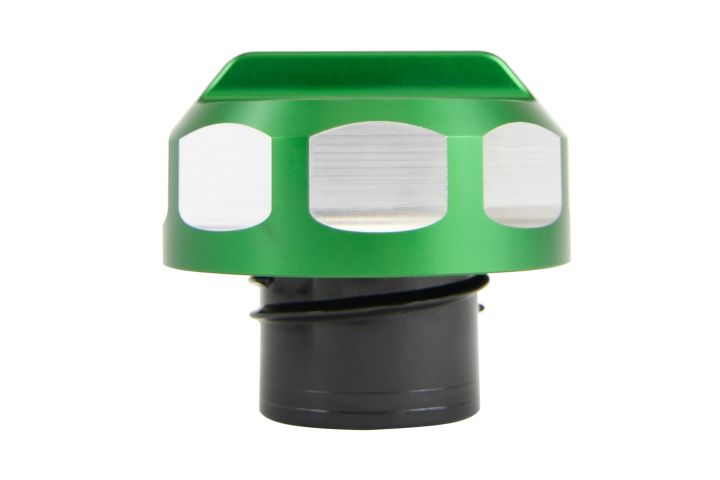 Image 6: Sinister Diesel Fuel Cap for 2008-2020 Ford Powerstroke (Green)
