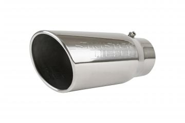 Sinister Diesel Polished 304 Stainless Steel Exhaust Tip (4" to 5")