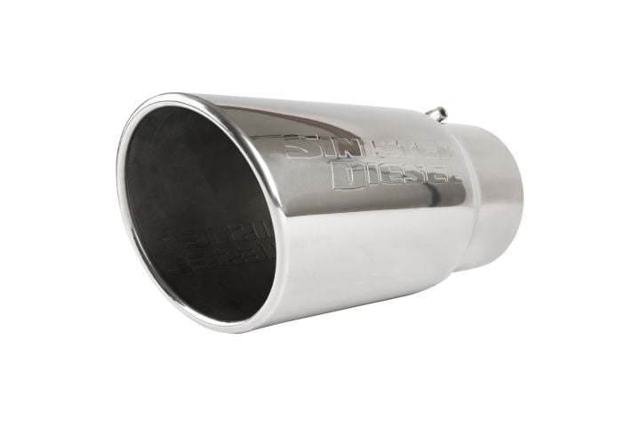 Image 3: Sinister Diesel Polished 304 Stainless Steel Exhaust Tip (5" to 6")