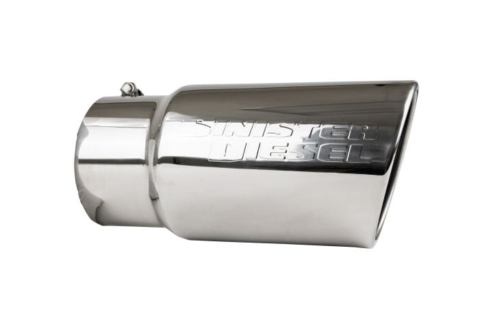 Image 5: Sinister Diesel Polished 304 Stainless Steel Exhaust Tip (5" to 6")