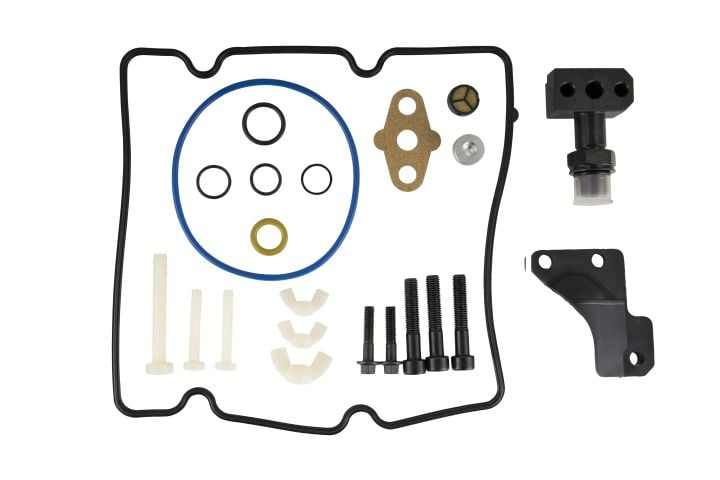 Image 1: Sinister Diesel STC HPOP Fitting Kit for 2004-2007 6.0L Powerstroke