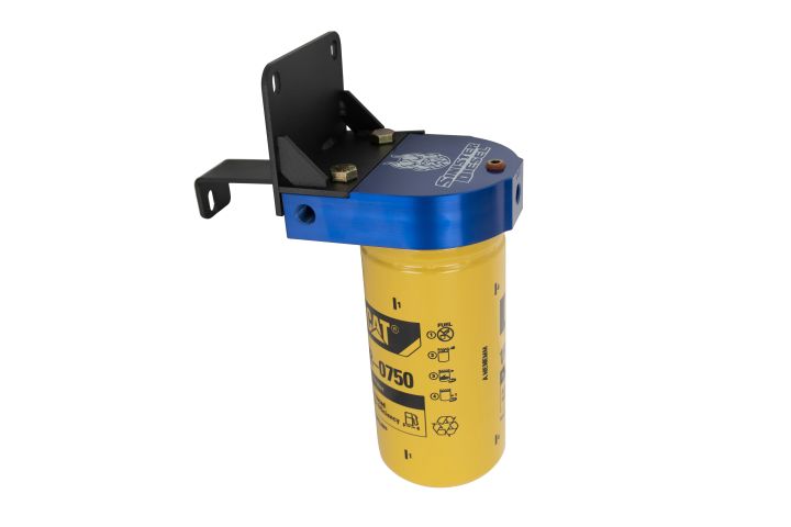 Image 2: Sinister Diesel CAT Fuel Filter Adapter for 2004.5-2007 Dodge Cummins 5.9L
