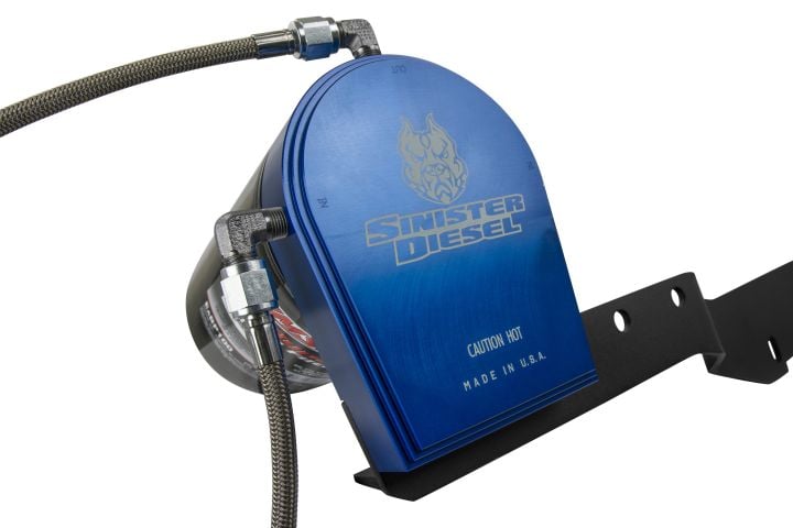 Image 2: Sinister Diesel Bypass Oil Filter System for 2003-2007 Ford Powerstroke 6.0L