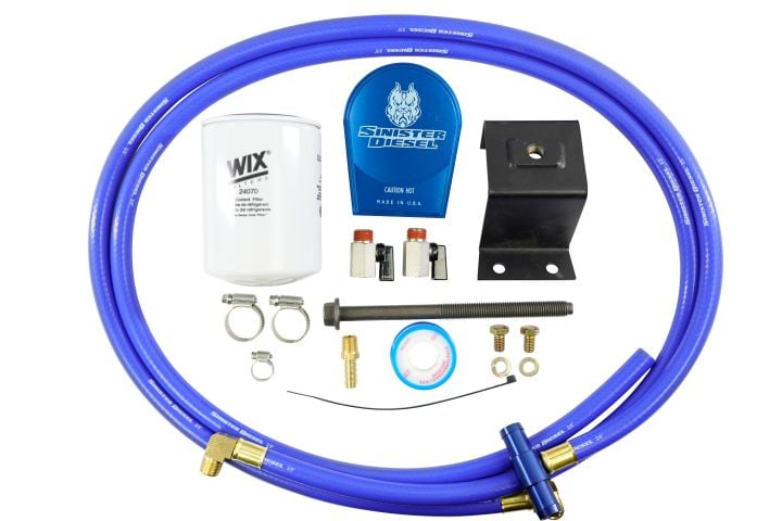Image 1: Sinister Diesel Coolant Filtration System (w/ WIX) for 2003-2007 Dodge Cummins 5.9L