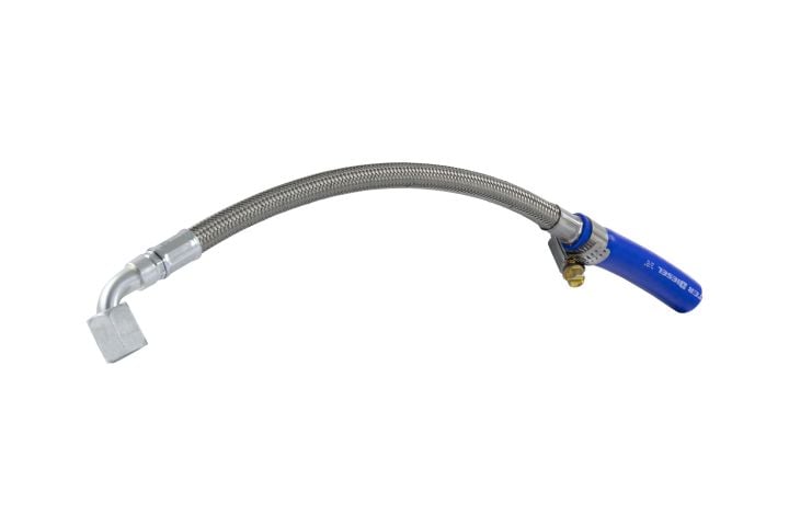 Image 4: Sinister Diesel Turbo Coolant Feed Line for 2011-2014 Ford Powerstroke 6.7L