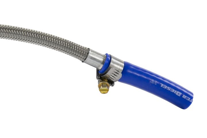 Image 5: Sinister Diesel Turbo Coolant Feed Line for 2011-2014 Ford Powerstroke 6.7L