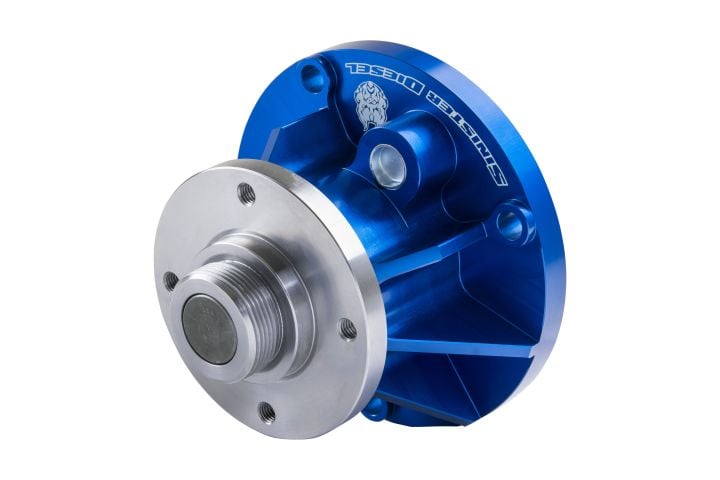 Image 6: Sinister Diesel Billet Water Pump for 2003-2004 Ford Powerstroke 6.0L