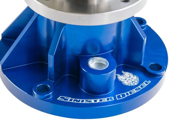 Image 7: Sinister Diesel Billet Water Pump for 2003-2004 Ford Powerstroke 6.0L