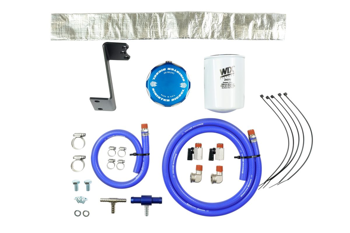 Coolant Filtration System (w/ Wix) for 2011-2016 GM Duramax 6.6L LML