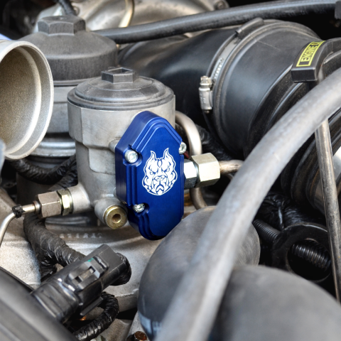 Image 6: Sinister Diesel Blue Spring Kit with Billet Spring Housing for 2003-2007 Ford Powerstroke 6.0L