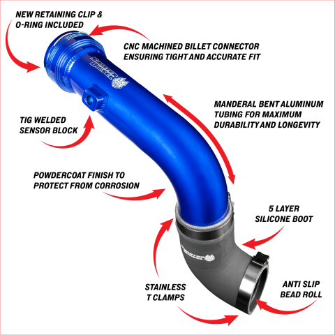 Sinister Diesel Cold Side Charge Pipe product shot