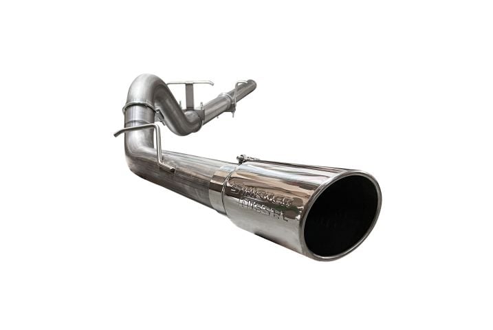 Image 5: Sinister Diesel 4 inch Stainless Steel CAT-Back Exhaust Kit for 2003-2007 Ford Powerstroke 6.0L