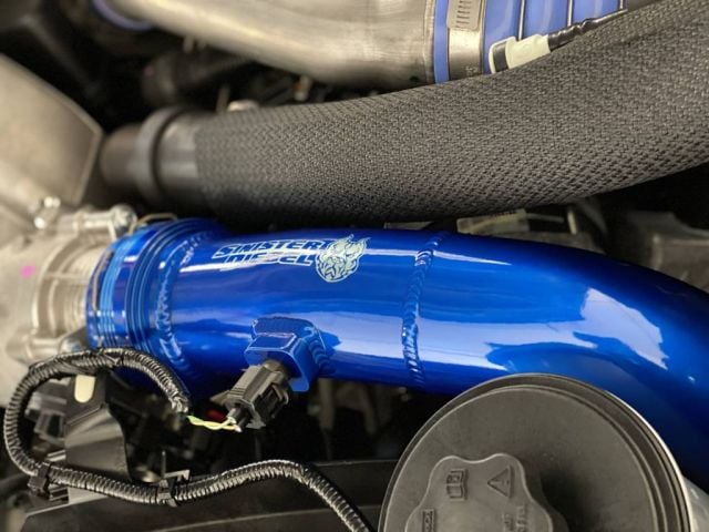 Image 9: Sinister Diesel Cold Side Charge Pipe for 2011-2016 Ford Powerstroke 6.7L