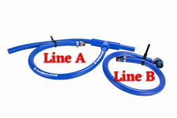 Sinister Diesel Replacement Coolant Filter Hose for 2003-2007 Ford Powerstroke 6.0L (New Style)