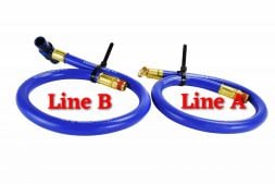 Sinister Diesel Replacement Coolant Filter Hose for 2003-2007 Ford Powerstroke 6.0L (Old Style)