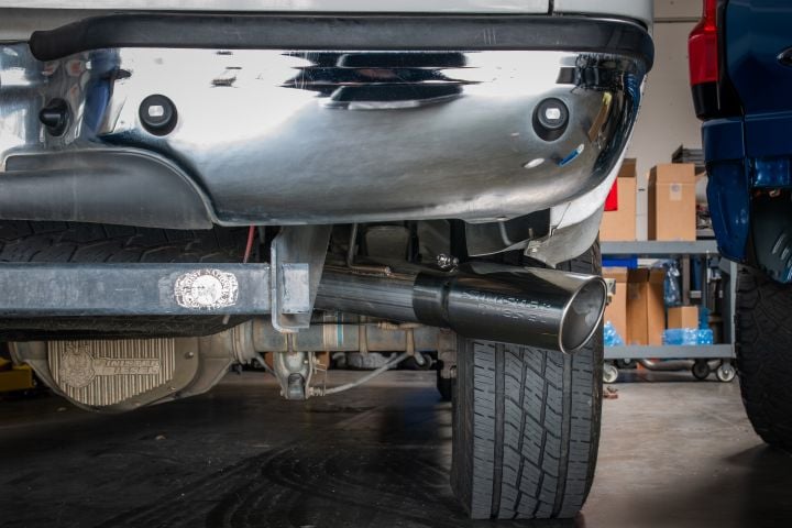 Image 3: Sinister Diesel Polished 304 Stainless Steel Exhaust Tip (4" to 5")