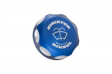 Sinister Diesel Windshield Washer Fluid Cap for 2003-2007 Ford Powerstroke 6.0L