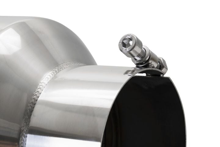 Image 3: Sinister Diesel Polished 304 Stainless Steel Exhaust Tip (4" to 8")