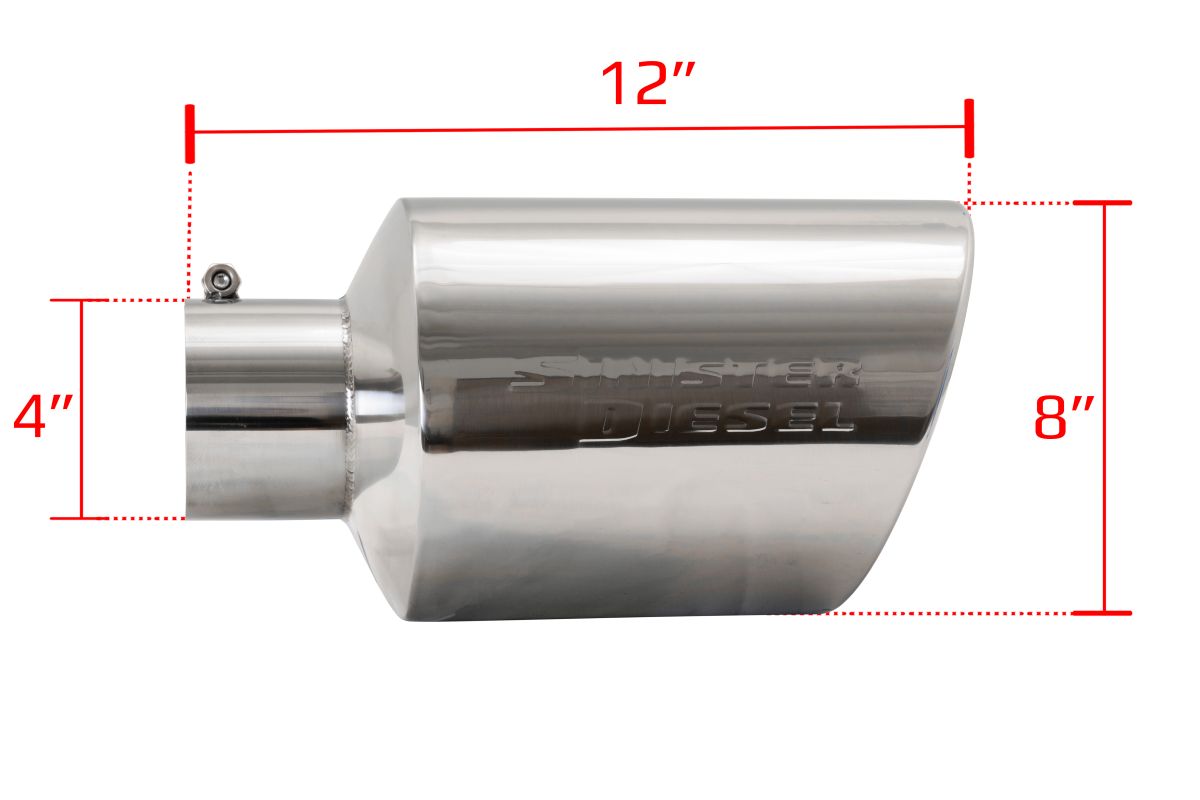 Polished 304 Stainless Steel Exhaust Tip (4
