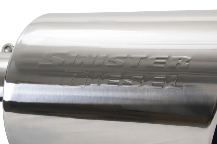 Image 5: Sinister Diesel Polished 304 Stainless Steel Exhaust Tip (4" to 8")