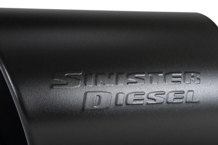 Image 3: Sinister Diesel Black Ceramic Coated Stainless Steel Exhaust Tip (4" to 8")