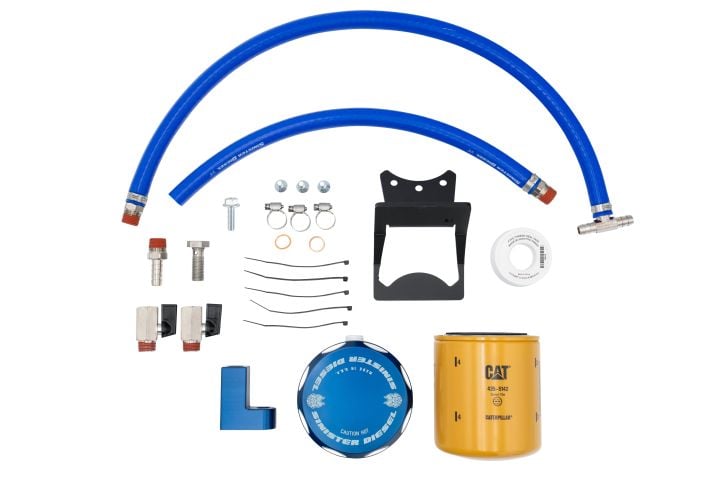 Image 1: Sinister Diesel Coolant Filtration System (W/ CAT) for 2023 Ford Powerstroke 6.7L