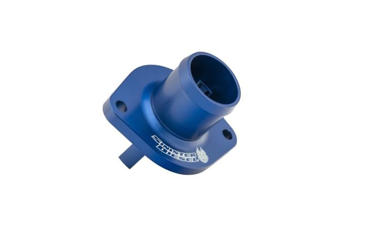 Image 3: Sinister Diesel Thermostat Housing for 2003-2007 Ford Powerstroke 6.0L