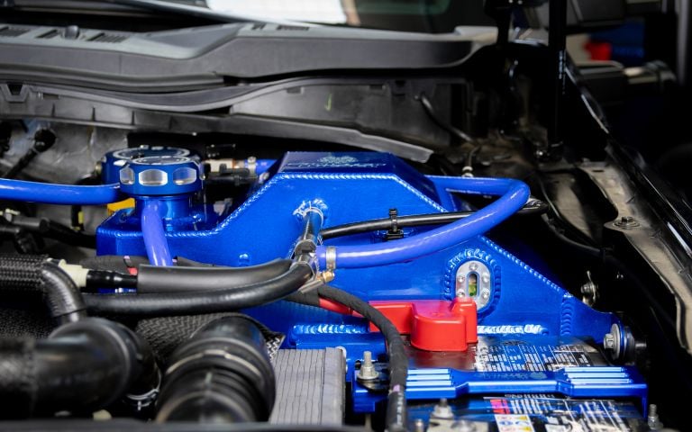 Image 6: Sinister Diesel Coolant Reservoir (Degas) for 2017-2023 Ford Powerstroke 6.7L
