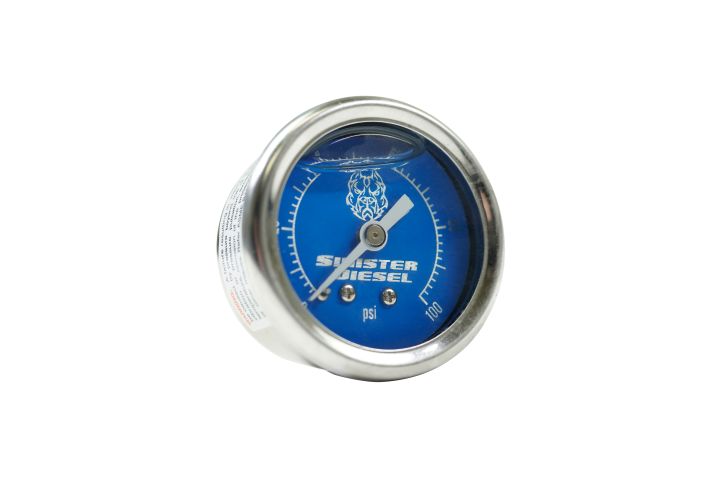Image 1: Sinister Diesel Fuel Pressure Gauge - Oil Filled 1/8th NPT