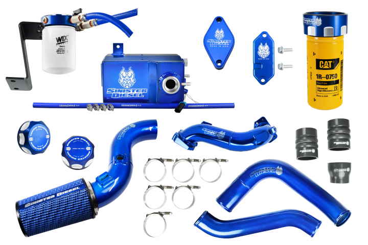 Sinister Diesel Complete Blue Kit for 2011–2016 Duramax 6.6L LML