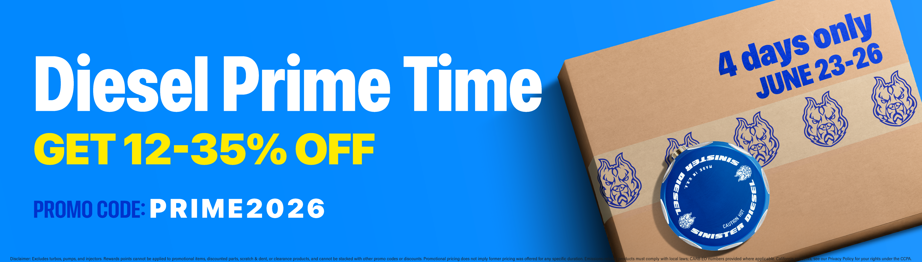 Diesel Prime Time - Get 12-35% Off | June 23-26 | Promo Code: PRIME2026