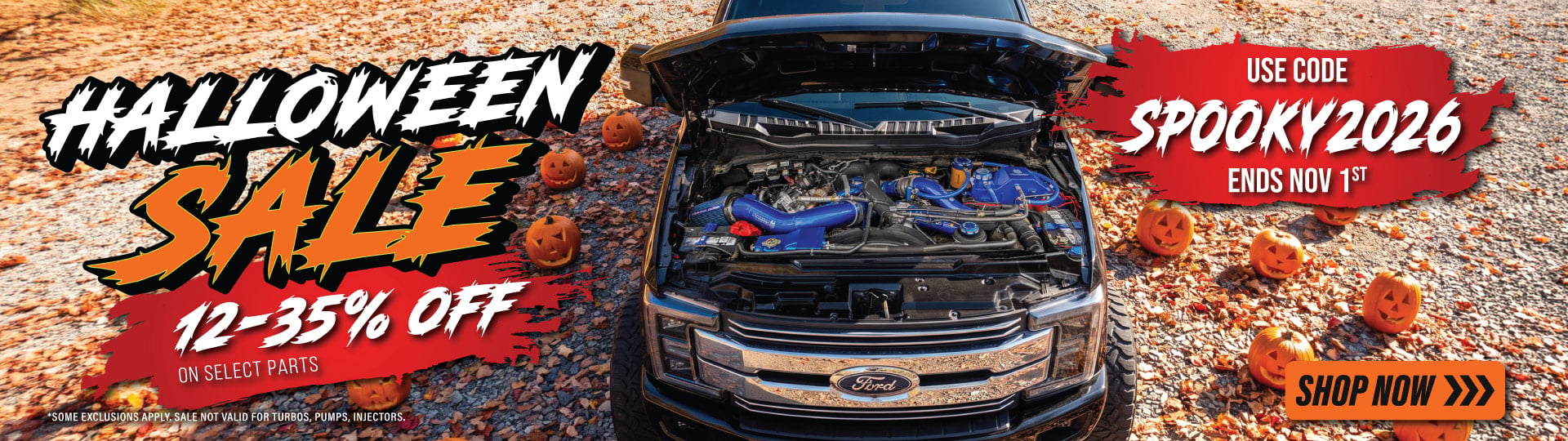 Halloween Sale: 12-35% off select parts with code SPOOKY2026, ends Nov 1