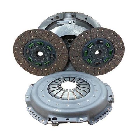 Image 1: Valair Quiet Dual Disk for Dodge Cummins 1994-2003 w/ NV4500 (Requires 1-3/8" Input Shaft)(550 HP)