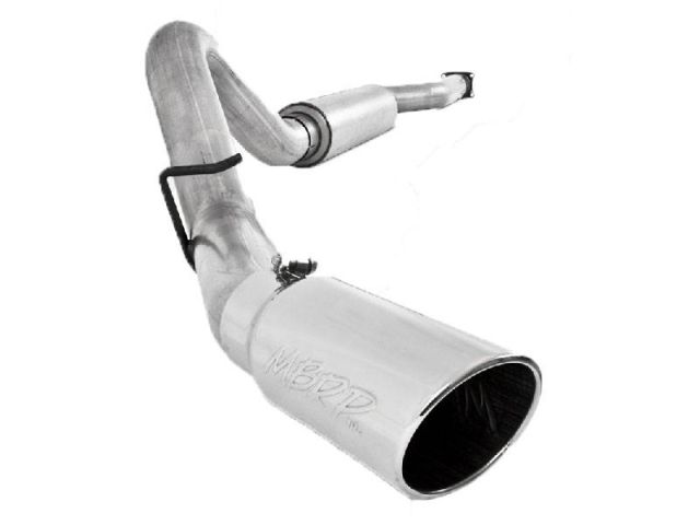 Image 1: MBRP 4 inch Installer Series CAT Back Kit for GM Duramax 2001-2005 (Aluminized)