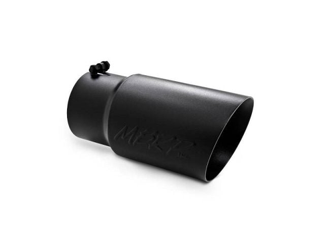 Image 1: MBRP 5" x 6" Dual Wall Angle Tip (Black)
