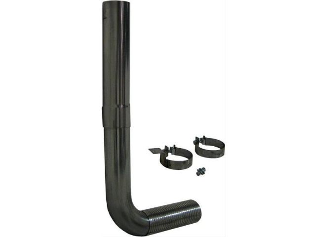 Image 1: MBRP Universal Single Stack Kit for 4" Exhaust (Aluminized)