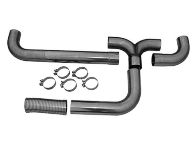 Image 1: MBRP Universal "T" Pipe Kit for 5" Exhaust (Aluminized)