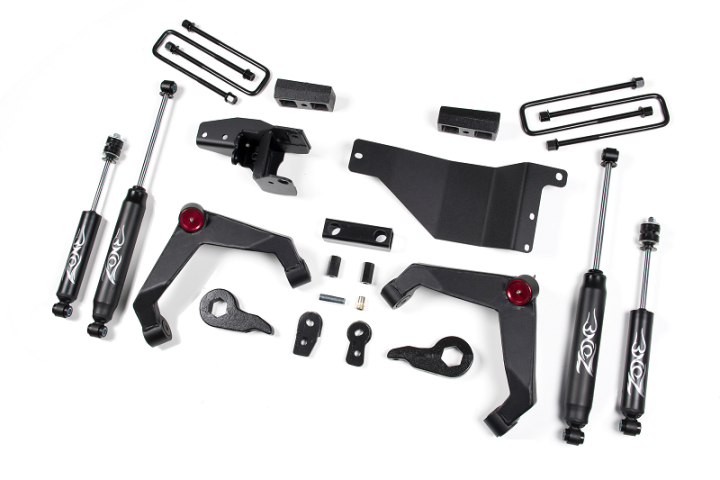 Image 2: Zone Offroad 3" Adventure Series UCA Lift System 01-10 Chevy/GMC 2500/3500 Pickup & SUV 4WD