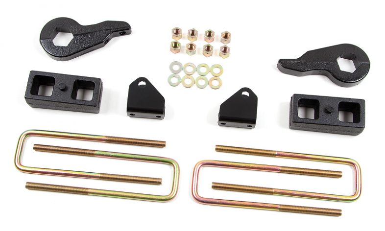Image 1: Zone Offroad 2" Lift Kit 01-10 Chevy / GMC 2500 3500 4wd