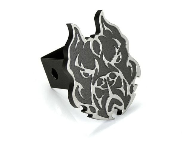 Image 1: Sinister Diesel Pitbull Hitch Cover (Gray)