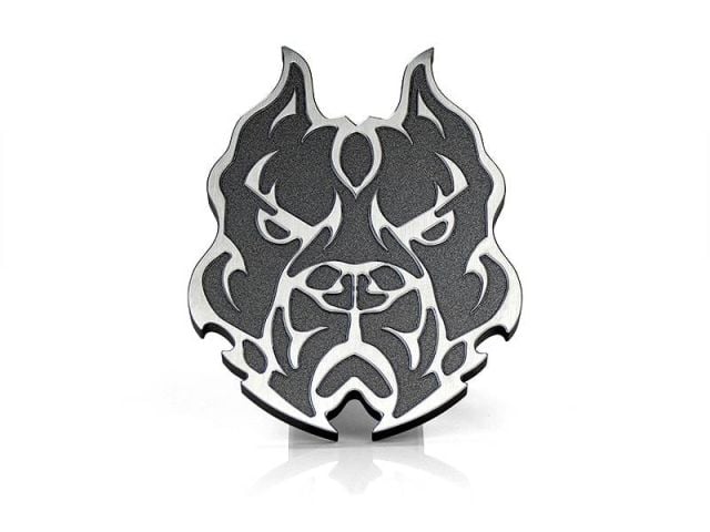 Image 8: Sinister Diesel Pitbull Hitch Cover (Gray)