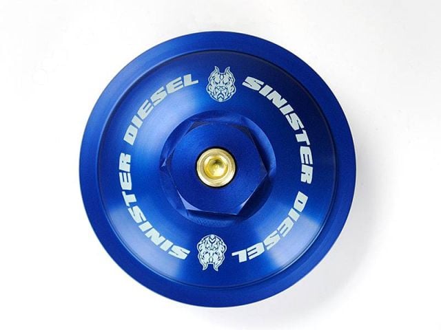Image 2: Sinister Diesel Fuel Filter Cap for 2003-2007 Ford Powerstroke 6.0L