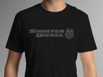 Sinister Diesel T-Shirt (Black T-shirt W/ Gray Logo)