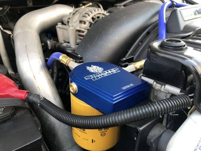 Image 10: Sinister Diesel Coolant Filtration System (w/ CAT) for 2003-2007 Ford Powerstroke 6.0L