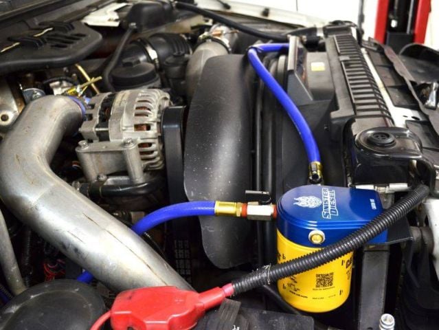 Image 9: Sinister Diesel Coolant Filtration System (w/ CAT) for 2003-2007 Ford Powerstroke 6.0L