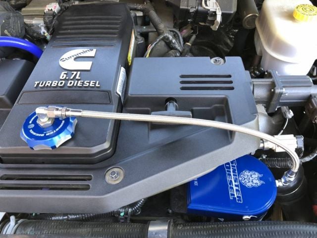 Image 10: Sinister Diesel Bypass Oil Filter System for 2013-2020 Dodge Cummins 6.7L
